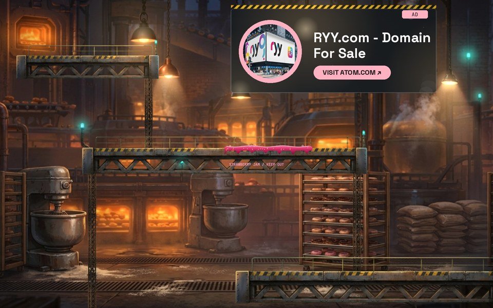 The RYY.com advert on a billboard in a Doughnut Escape level