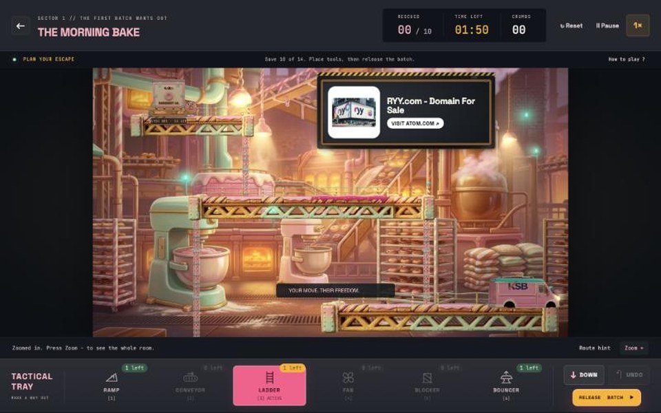 An advert on a billboard in a Doughnut Escape level