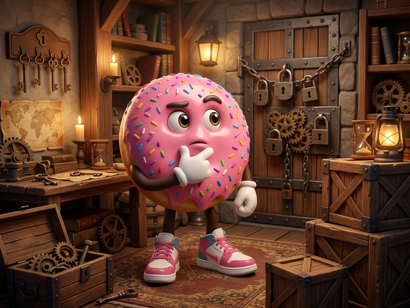 Sprinkles stuck in Doughnut Town in Doughnut Escape.